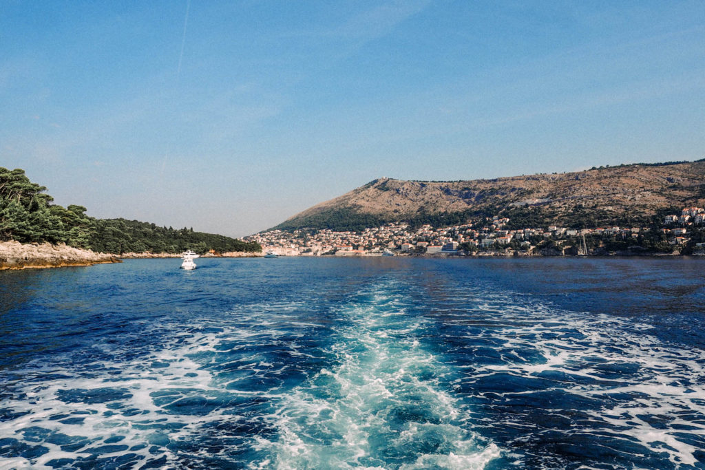 Dubrovnik ferry to Lokrum Island, Croatia