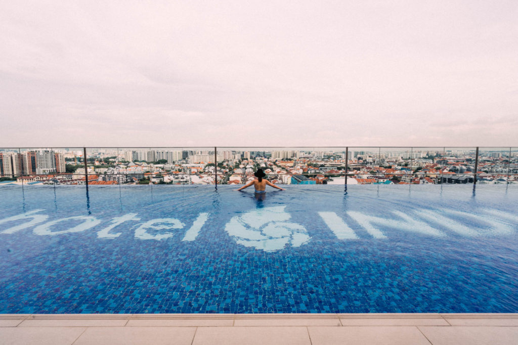 Instagram-worthy places in Singapore: Rooftop infinity pool at Hotel Indigo Singapore Katong