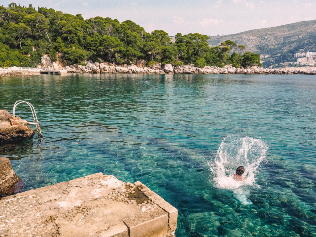 Swimming at Lokrum Island, Dubrovnik