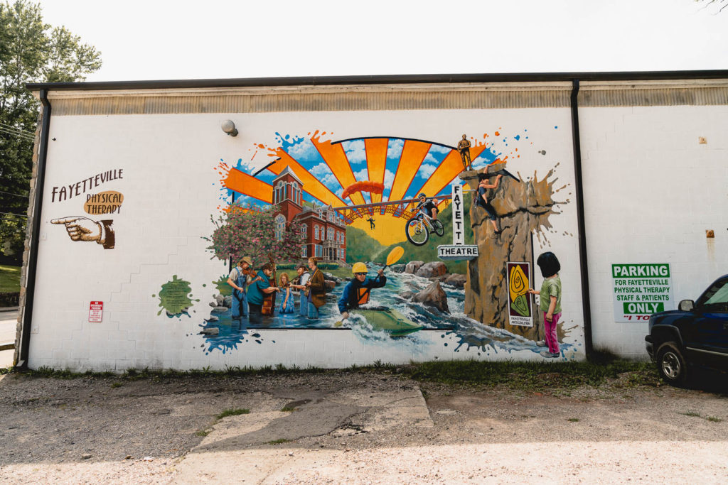 Mural in Fayetteville, West Virginia