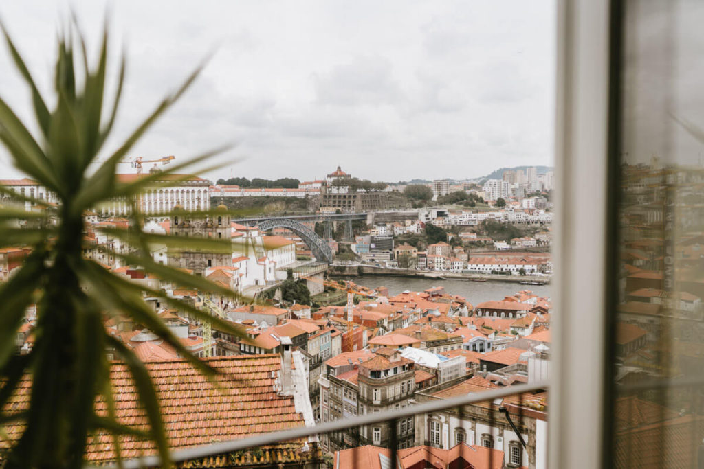 View from an apartment rental in Porto, Portugal