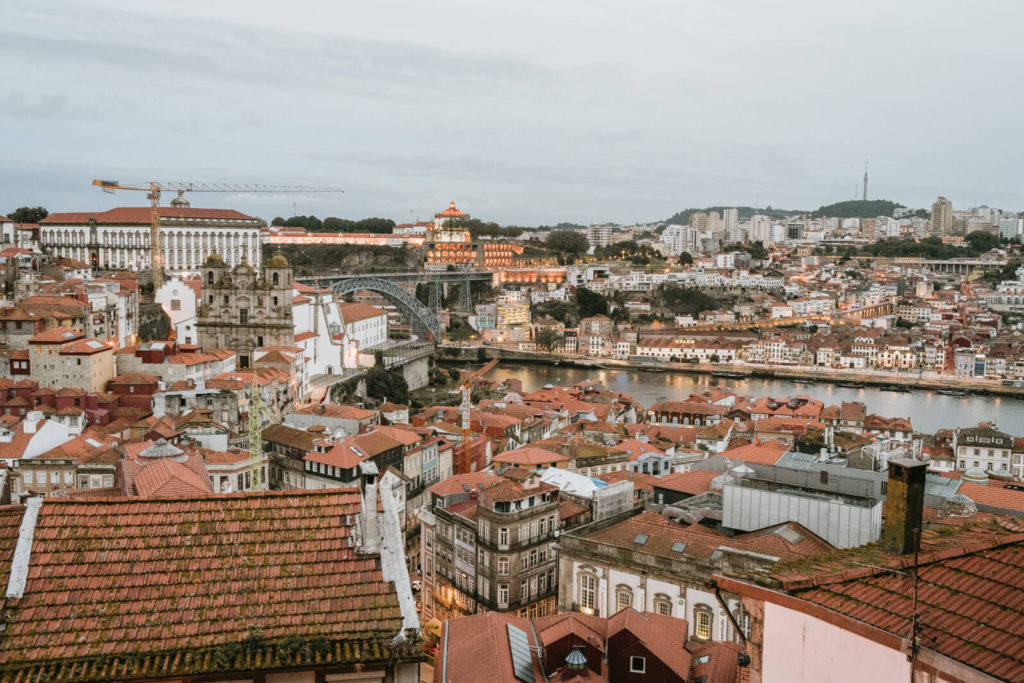 Twilight view in Porto, Portugal