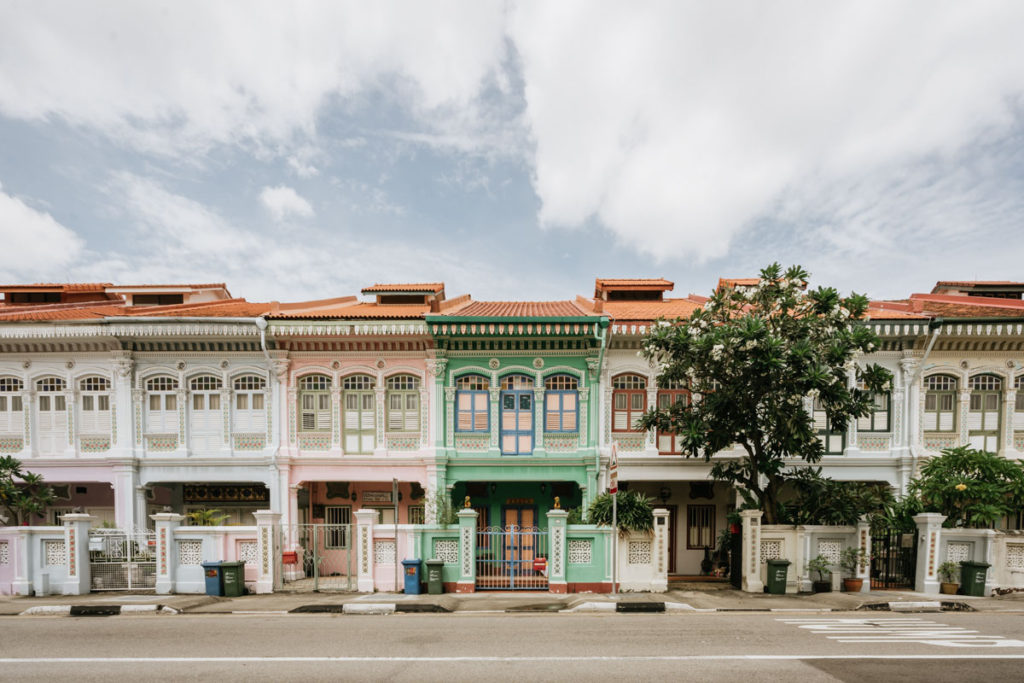 Colorful homes on Joo Chiat Road in Singapore