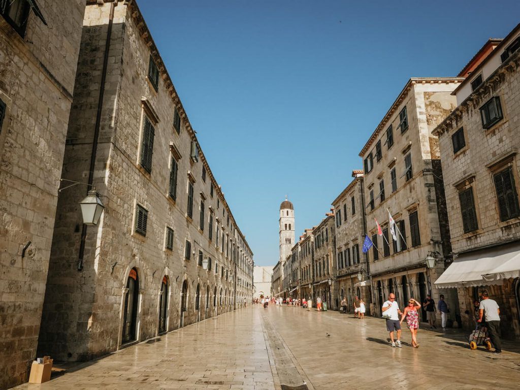 Stradun in Old Town Dubrovnik