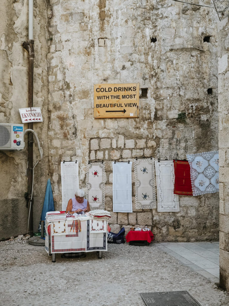 Sign leading to Buza Bar in Dubrovnik