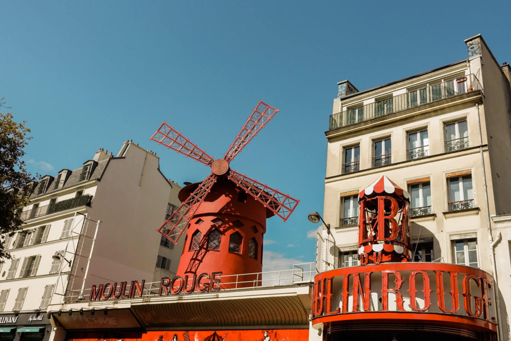 The exterior of Moulin Rouge in Paris is a Instagram-Worthy photo