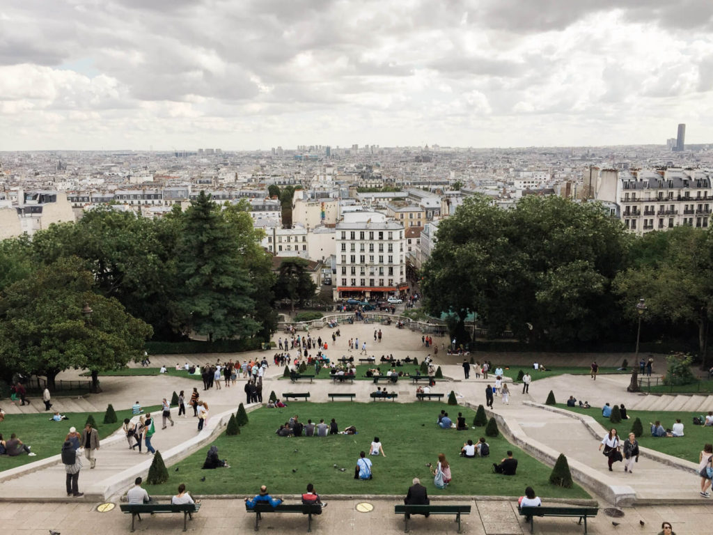 View from Sacre Couer in Paris, France.