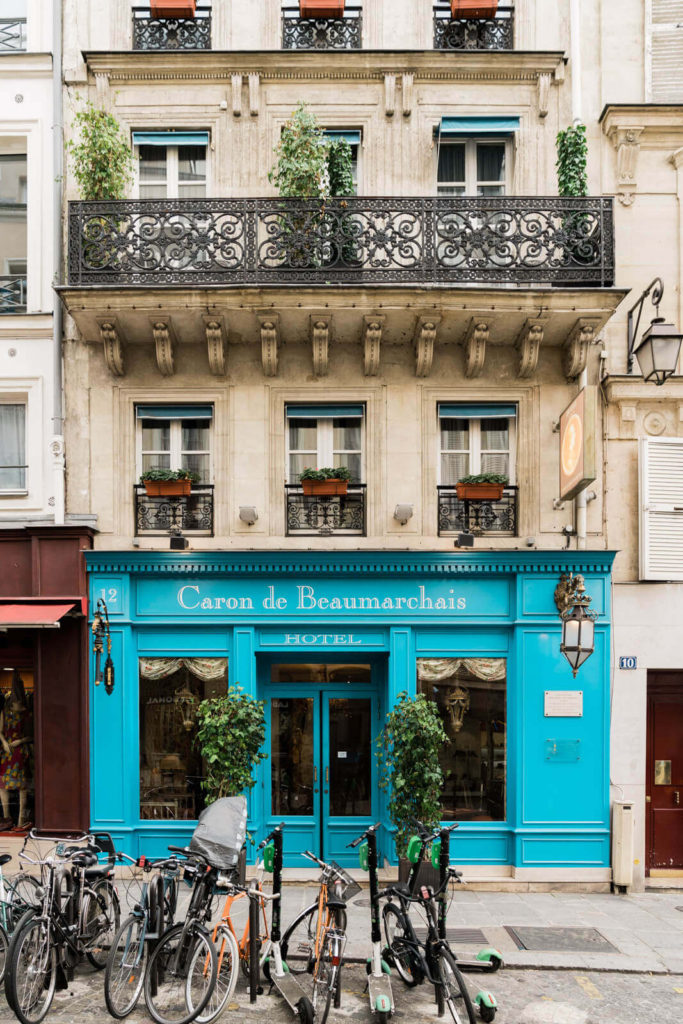 Hotel Caron de Beaumarchais for 4 days in Paris