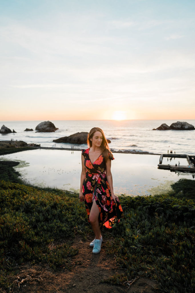 Sutro Baths during sunset is one of my favorite places to take photos in San Francisco