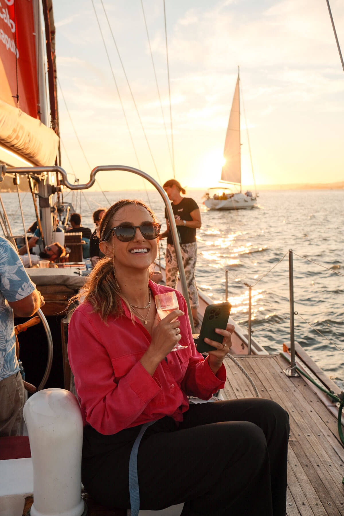 Sunset sailing and wine tour in Lisbon, Portugal